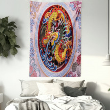 Chinese Dragon Mythical Tapestry