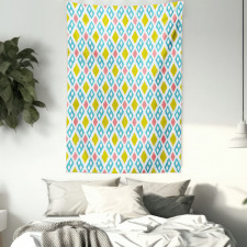 Blurry Vertical Lines Tapestry