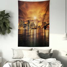 Manhattan at Sunset Tapestry