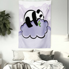Sleeping Panda on Cloud Tapestry