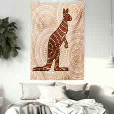 Kangaroo with Dots Tapestry