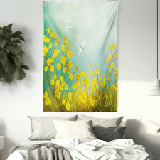 Daisies and Dragonflies Tapestry