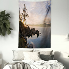 Lake Tahoe at Sunset Tapestry