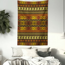 Geometric Indigenous Art Tapestry