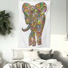 Boho Elephant Art Tapestry