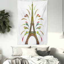 Eiffel Fireworks Tapestry