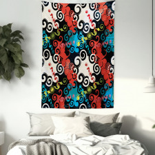 Grunge Street Art Tapestry