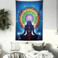 Mandala Chakra Yoga Tapestry