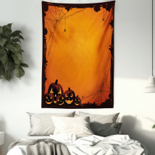 Halloween Pumpkin Scary Tapestry