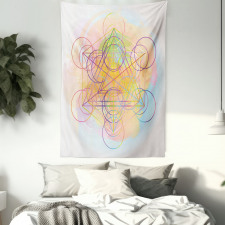 Psychedelic Flower Tapestry