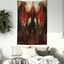 Devil Wings Flame Tapestry