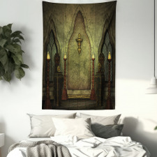 Fantasy Spooky Skull Tapestry