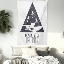 Snowy Mountain Tapestry