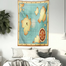 Treasure Compass Tapestry