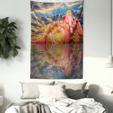 Elephant Wise Figure Tapestry