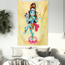 Cartoon Eastern Figure Tapestry