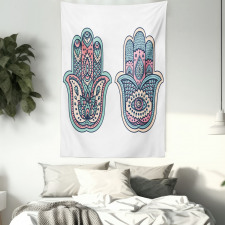 Boho Evil Eye Lotus Tapestry