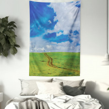 Path in Meadow Rural Tapestry