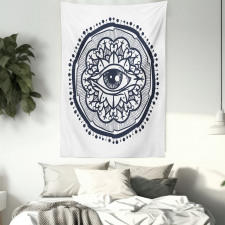 Retro All Seeing Eye Art Tapestry