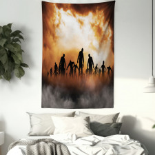 Zombies Misty Tapestry