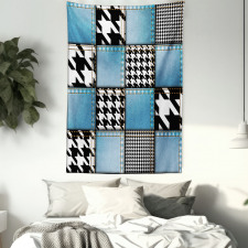 Denim Patchwork Tapestry