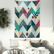 Vintage Patchwork Art Tapestry