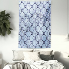 Retro Marble Mosaic Tapestry