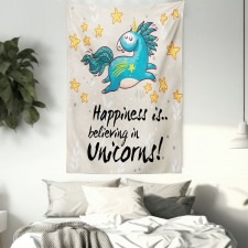 Words Happiness Kids Tapestry