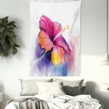 Hibiscus Flower Pastel Tapestry