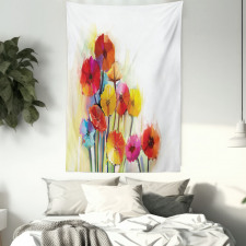 Gerbera Flower Romance Tapestry