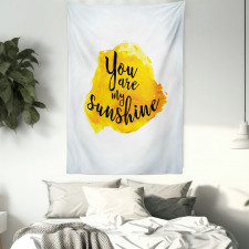 Yellow Grey Romantic Tapestry