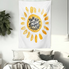 Watercolor Effect Sun Tapestry