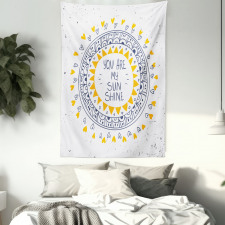 Hearts Grunge Tapestry
