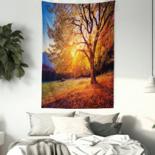 Autumn Fall Tree Leaves Tapestry