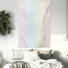 Rainbow Raindrops Tapestry