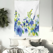 Watercolor Flower Tapestry