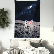 Milky Way American Flag Tapestry