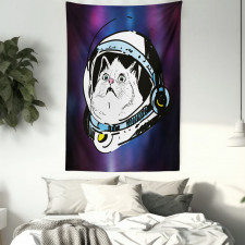 Kitten Astronaut Cosmic Tapestry