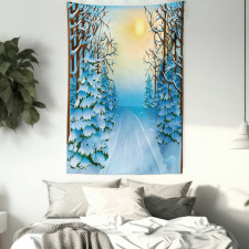 Cartoon Landscape Tapestry