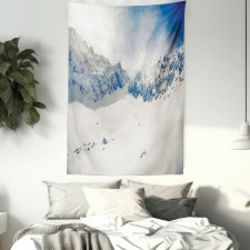 Nature Mountain Snowy Tapestry