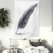 Antique Feather Pen Art Tapestry