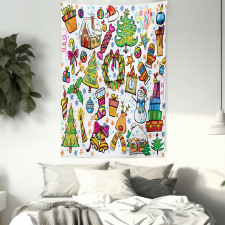 New Year Candies Tapestry