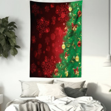 Jingle Bells Trees Tapestry