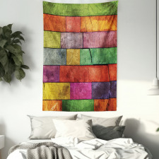 Rainbow Timber Art Tapestry