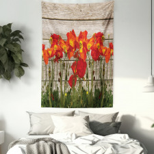 Blooming Poppy Flowers Tapestry