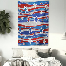 Abstract USA Flag Tapestry