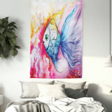 Watercolor Abstract Art Tapestry