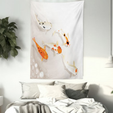 Traditional Spotted Koi Fish Tapestry
