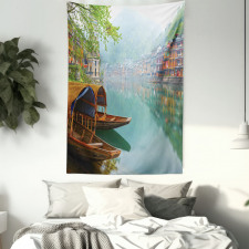 Chinese Wood Canal Tapestry