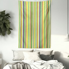 Vibrant Lines Pattern Tapestry